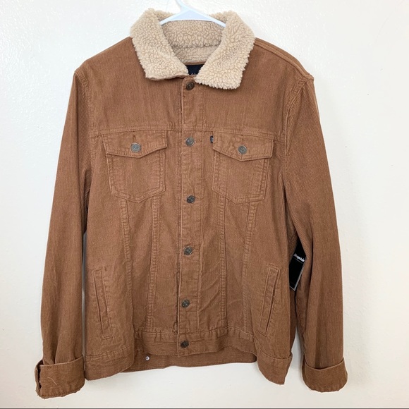 aeropostale brown jacket Corduroy Medium - Picture 2 of 8